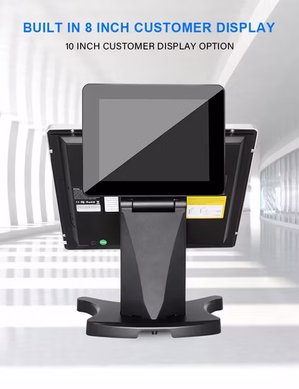 POS da janela de Android de 15,6 polegadas tudo em um caixa registradora do tela táctil do quiosque do PC